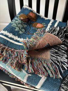 This Lake Life Woven Blanket is perfect as lake gift.