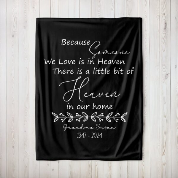 Personalized Memorial Throw Blanket