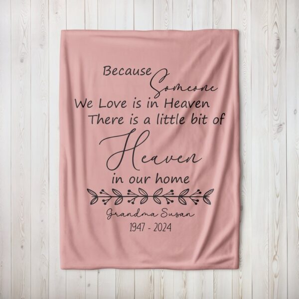Personalized Memorial Throw Blanket
