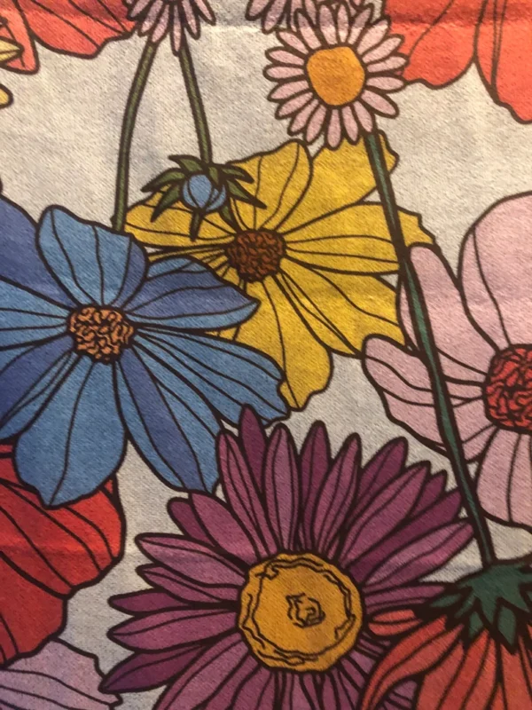 FLOWER THROW BLANKET