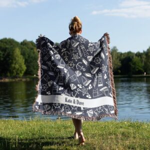 Beach House Blanket for Couple