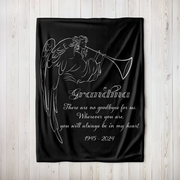 There are no goodbyes for us Blanket, Bereavement Gifts, Grief Gift, Memorial Blanket, Loss of Mother Gift, Sympathy Gift for Loss of Father
