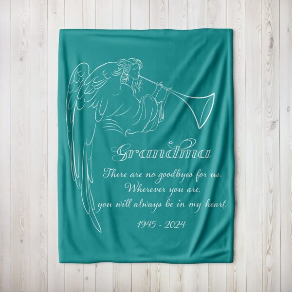 There are no goodbyes for us Blanket, Bereavement Gifts, Grief Gift, Memorial Blanket, Loss of Mother Gift, Sympathy Gift for Loss of Father