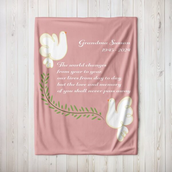 Love and Memory of you Blanket, Bereavement Gifts, Grief Gift, Memorial Blanket, Loss of Mother Gift, Sympathy Gift for Loss of Father