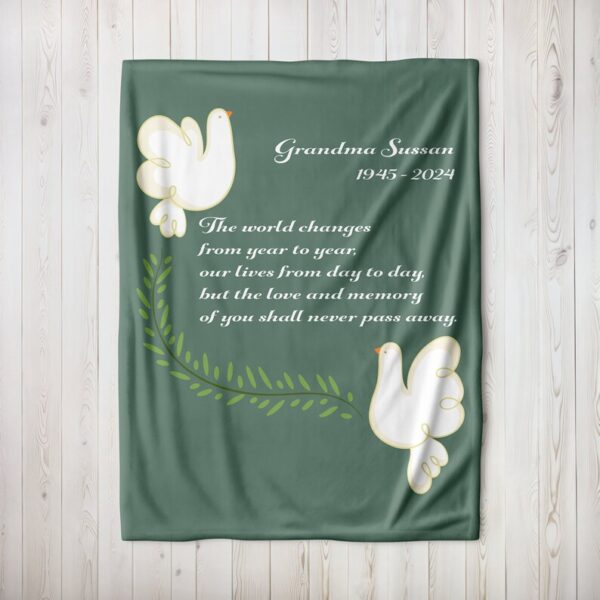 Love and Memory of you Blanket, Bereavement Gifts, Grief Gift, Memorial Blanket, Loss of Mother Gift, Sympathy Gift for Loss of Father