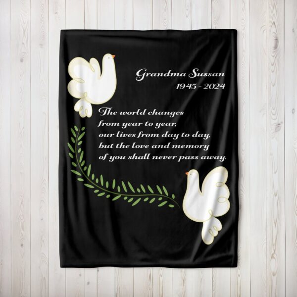 Love and Memory of you Blanket, Bereavement Gifts, Grief Gift, Memorial Blanket, Loss of Mother Gift, Sympathy Gift for Loss of Father