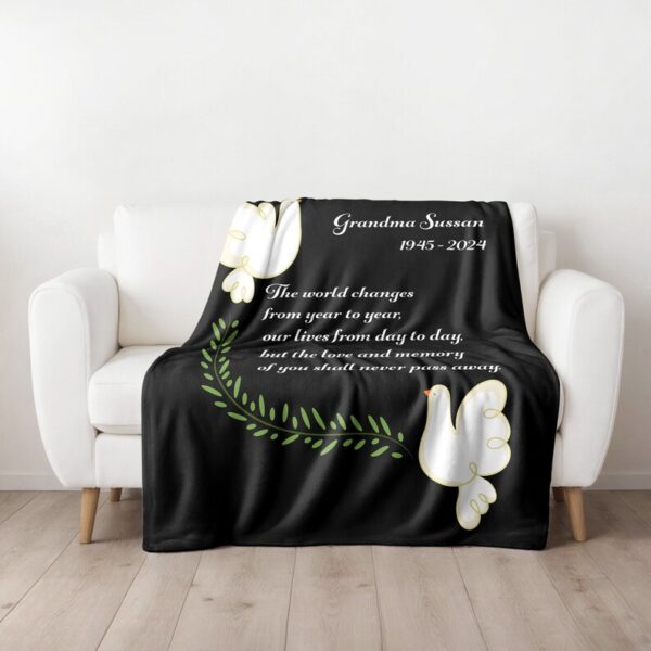 Love and Memory of you Blanket, Bereavement Gifts, Grief Gift, Memorial Blanket, Loss of Mother Gift, Sympathy Gift for Loss of Father