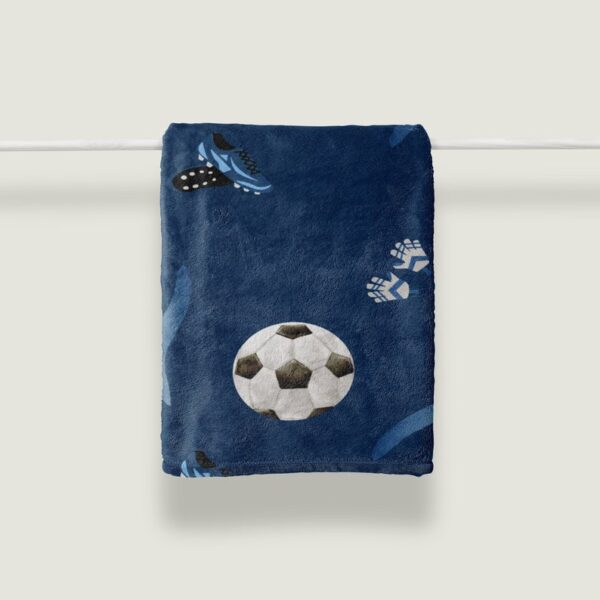 Soccer Blanket, Super Soft Warm Comfy Blanket with Soccer Theme, Great Soccer Gift and Boys Bedding decor