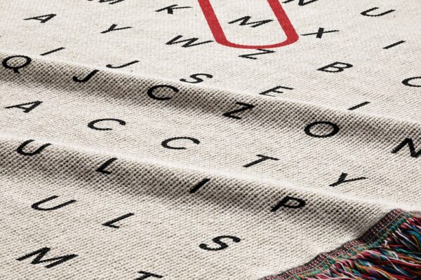 Personalized Word Search Woven Blanket
