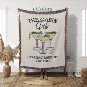 Women Club Blanket, Ladies Friendship Gift, Girls club Decor, Fun Girls' Night at the Cabin, Besties Keepsake, gift for Ladies crew league