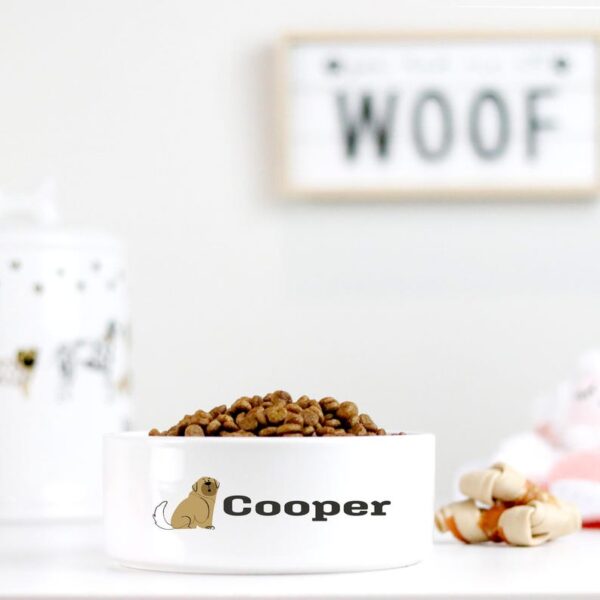 Dog Bowl - Pick your Funny dog, Personalized Ceramic Dog Bowl, Food/Water Bowl for Pet, Puppy Gift, Paws Gifts