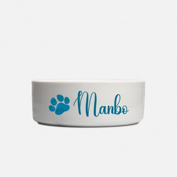 nique Dog Food Bowl with Name, Personalized Ceramic Dog Bowl, Food/Water Bowl for Pet, Cat Feeder Bowl, Puppy Gift, Watercolor Paws Gifts